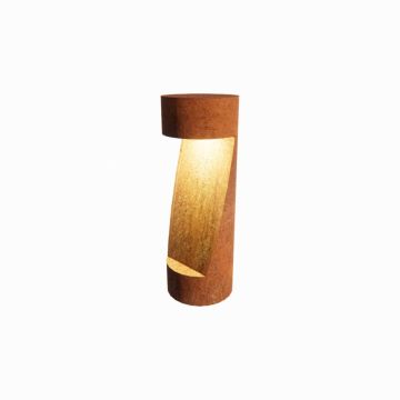 Buitenwandlamp in cortenstaal - productfoto
