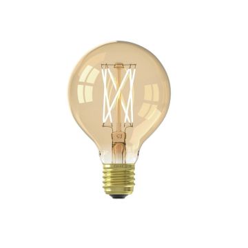 Stijlvolle G80 LED-lichtbron Gold | dimbare E27 globe lamp, 3,5W, 2100K warm wit. 
