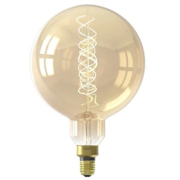 Dimbare G200 LED-lichtbron Gold (E27) | 3W, 2200K warm wit, 250 lumen. 