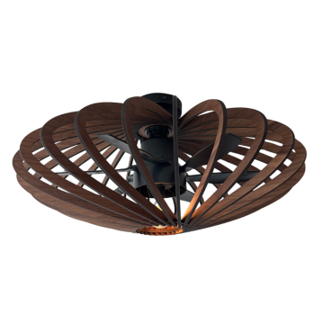 Acero 55 Smart Plafondventilator met Lamp Notenhout