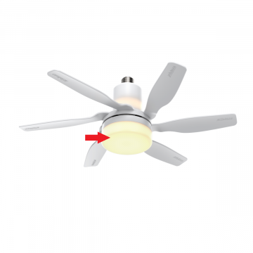 Wit kapje ventilator-module